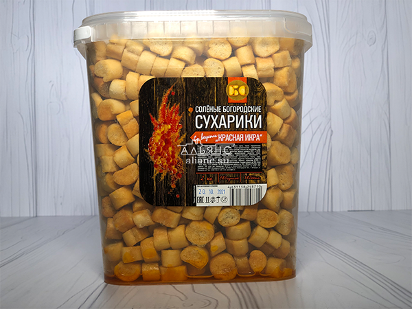 Сухарики с красной икрой в Серпухове