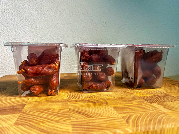 Колбаски МИНИ со вкусом аджики с/к (100 гр) в Серпухове