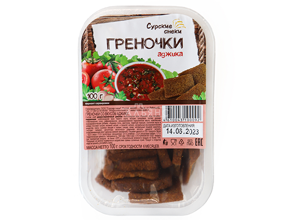 Сурские гренки с Аджикой (100 гр) в Серпухове
