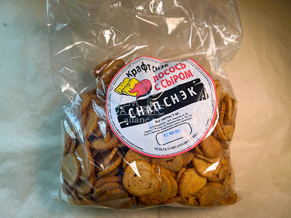 Снапсы ПШЕНИЧНЫЕ "Лосось с сыром" в Серпухове