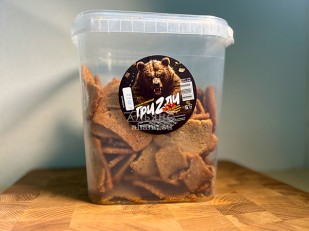 Сыр к пиву: Ведро Ржаные гренки со вкусом Крылышки Барбекю (1 кг)