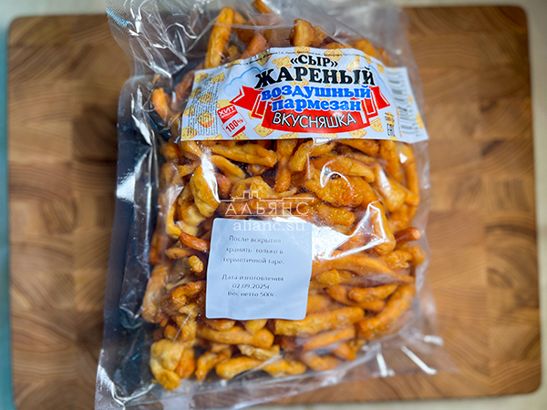 Жареный сыр "ВКУСНЯШКА" со вкусом пармезан (500 гр) в Серпухове