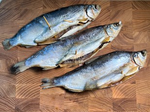 Картофель «Бруто» с солью 130 гр.: Пелядь вяленая крупная потрошеная