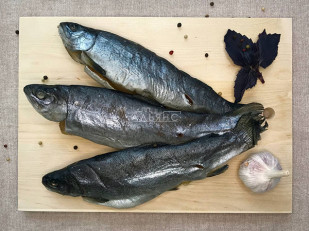 Ведро Ржаные гренки со вкусом Салями (1 кг): Форель радужная вяленая